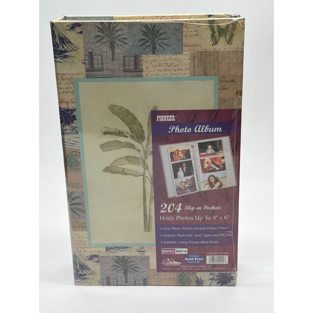 Pioneer Photo Album‎ 204 Pockets 4x6 Botanical Butterfly Vintage 3-Ring STC-204